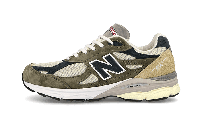 New Balance 990 v3 Made In USA Green Cream