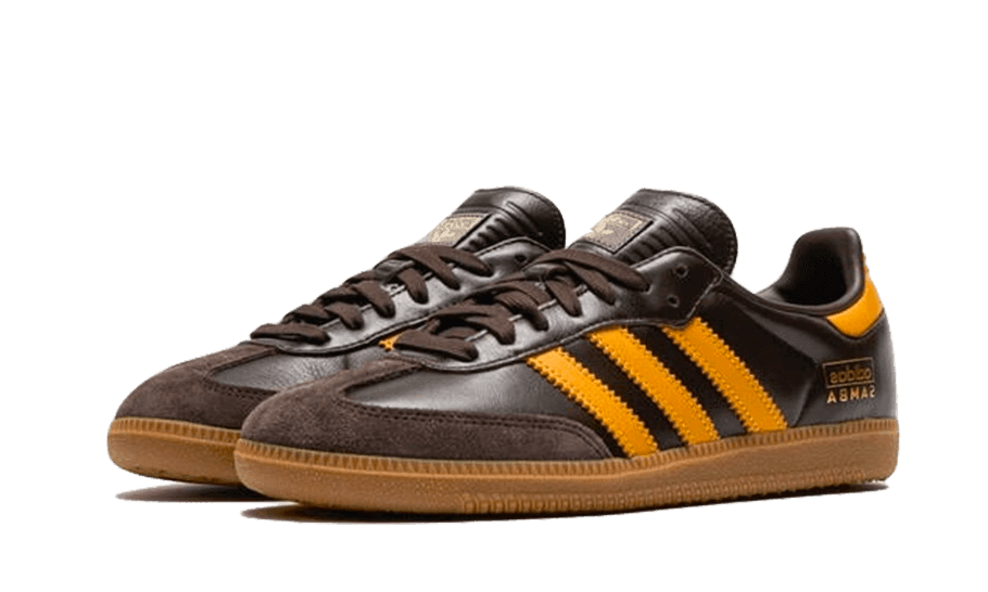 Adidas Samba OG Dark Brown Yellow