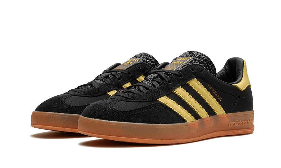 Adidas Gazelle Indoor Core Black Almost Yellow