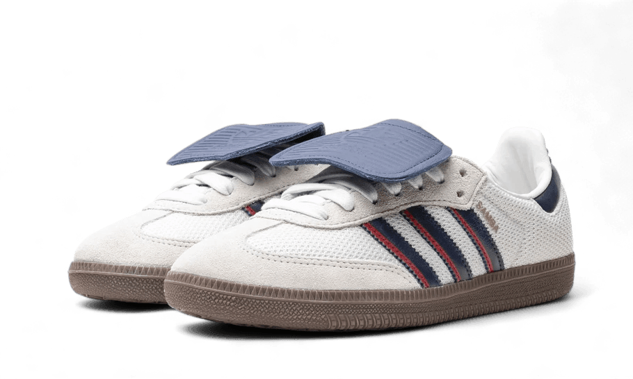 Adidas Samba LT Crystal White Dark Blue Gum
