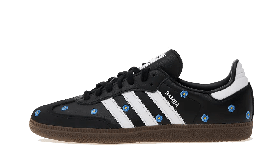 Adidas Samba Light Blue Floral Black