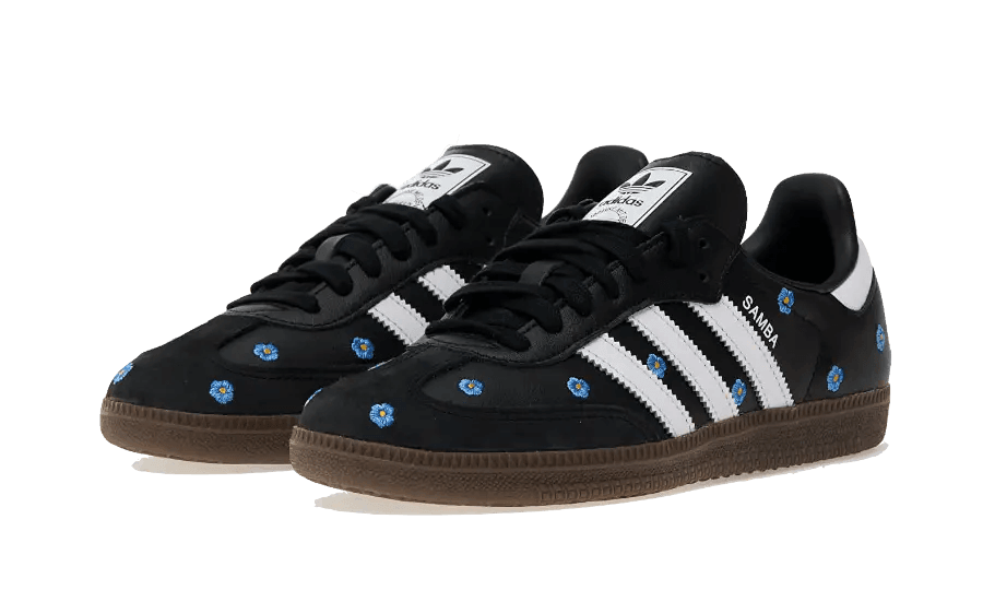 Adidas Samba Light Blue Floral Black