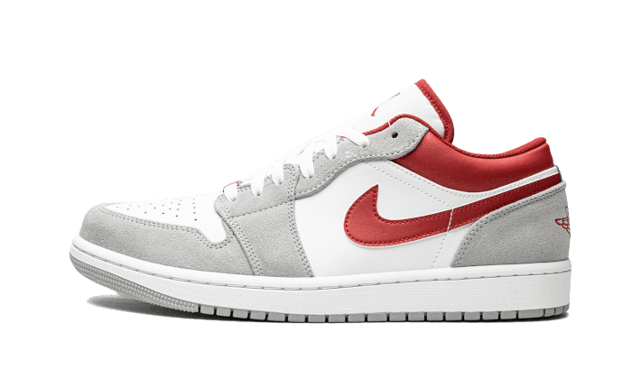 Air Jordan 1 Low SE Light Smoke Grey Gym Red