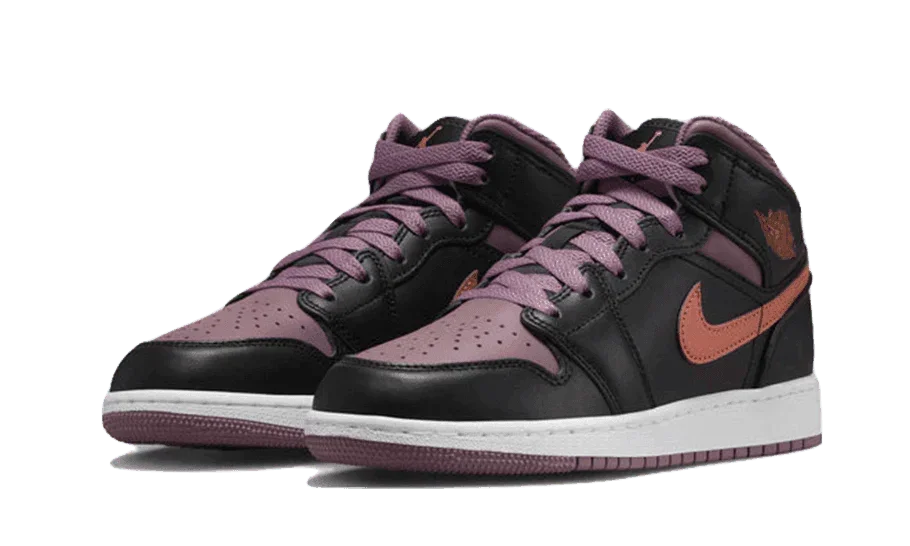 Air Jordan 1 Mid Black Sky J Mauve