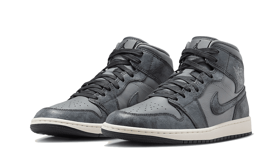 Air Jordan 1 Mid Distressed Smoke Grey