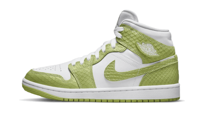 Air Jordan 1 Mid Green Python