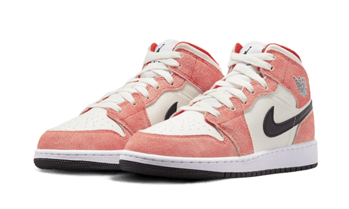 Air Jordan 1 Mid SE Orange Suede