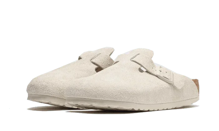 Birkenstock Boston Suede Antique White
