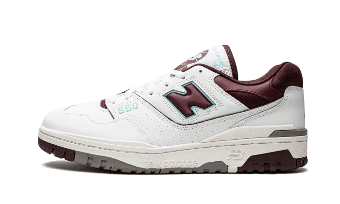 New Balance 550 Burgundy Cyan