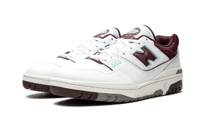 New Balance 550 Burgundy Cyan
