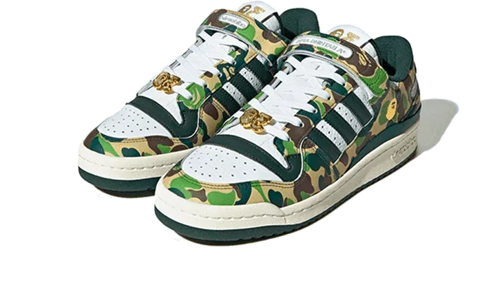 Adidas Forum 84 Low Bape 30th Anniversary Green Camo