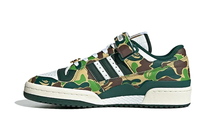 Adidas Forum 84 Low Bape 30th Anniversary Green Camo