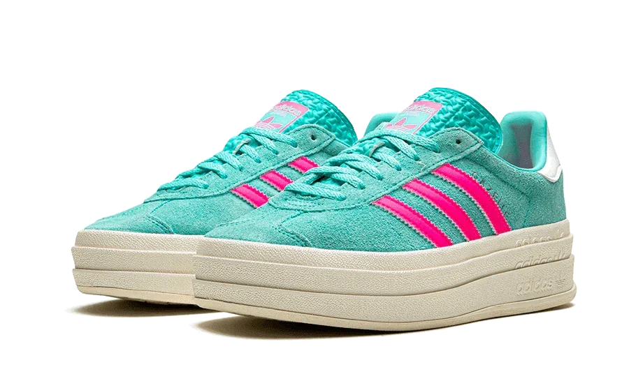 Adidas Gazelle Bold Flash Aqua Lucid Pink