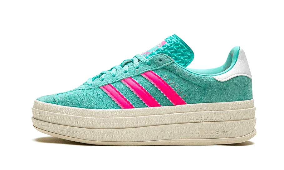Adidas Gazelle Bold Flash Aqua Lucid Pink
