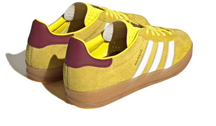 Adidas Gazelle Indoor Bright Yellow Burgundy