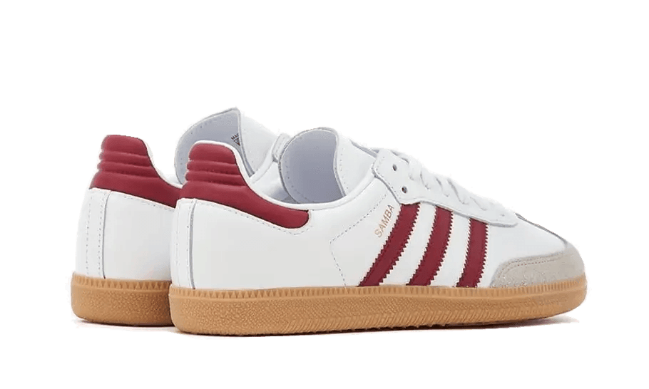 Adidas Samba OG White Burgundy Gum