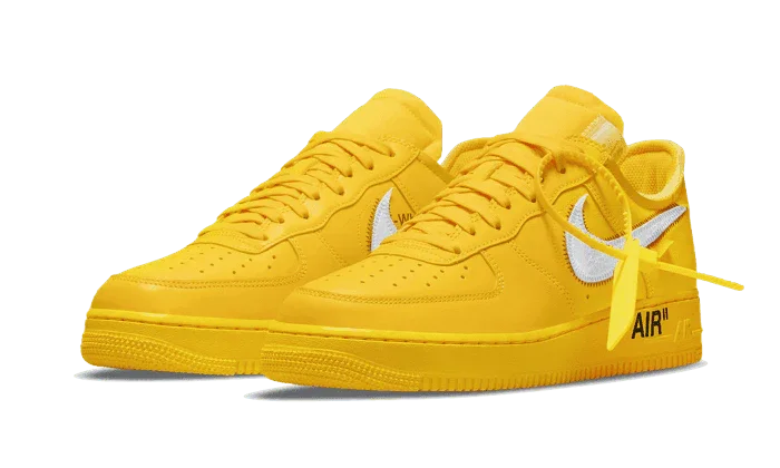 Nike Air Force 1 Low Off-White University Gold Metallic Silver