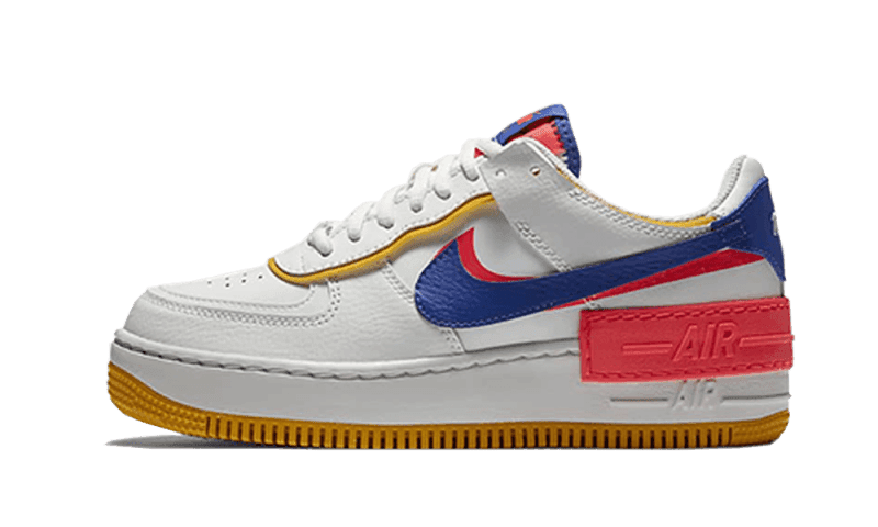 Nike Air Force 1 Shadow White Flash Crimson Astronomy Blue