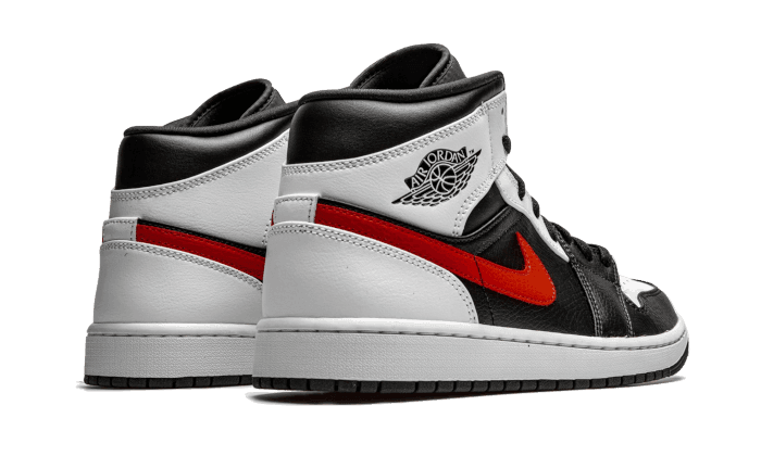 Air Jordan 1 Mid Black Chile Red White