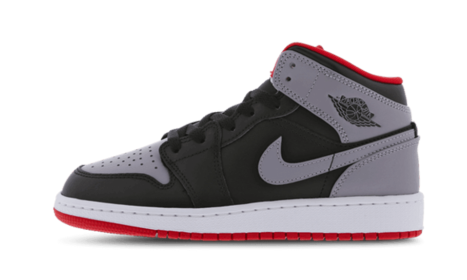 Air Jordan 1 Mid Cement Grey Red