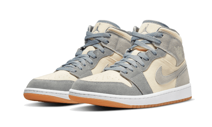 Air Jordan 1 Mid Coconut Milk Particle Grey