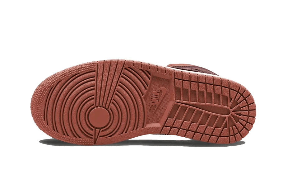 Air Jordan 1 Mid Dusty Peach Night Maroon