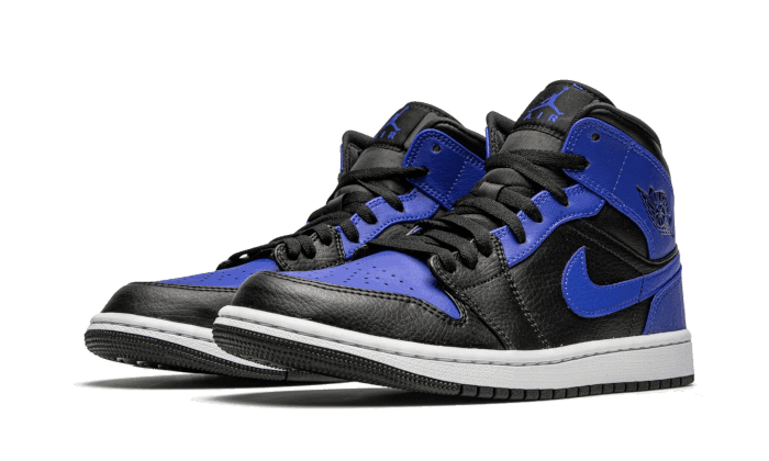 Air Jordan 1 Mid Hyper Royal Tumbled Leather