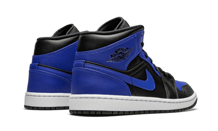 Air Jordan 1 Mid Hyper Royal Tumbled Leather