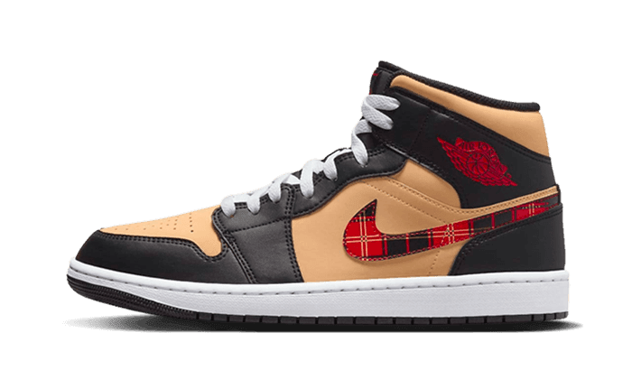 Air Jordan 1 Mid SE Tartan Swoosh