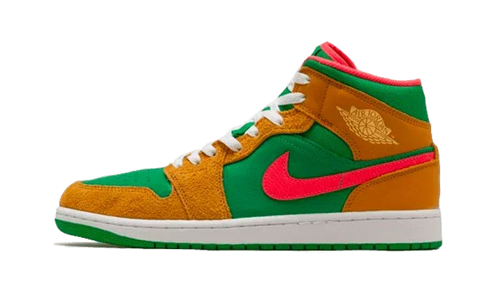 Air Jordan 1 Mid Wheat Watermelon