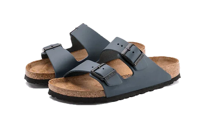 Birkenstock Arizona Natural Leather Blue