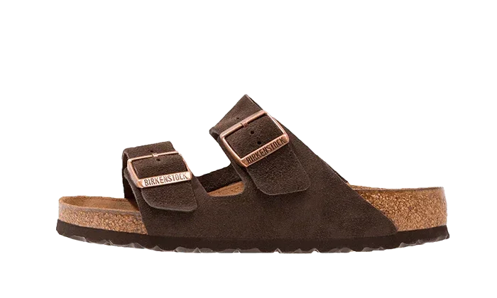 Birkenstock Arizona Suede Leather Soft Footbed Mocha
