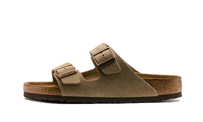 Birkenstock Arizona Suede Leather Soft Footbed Taupe