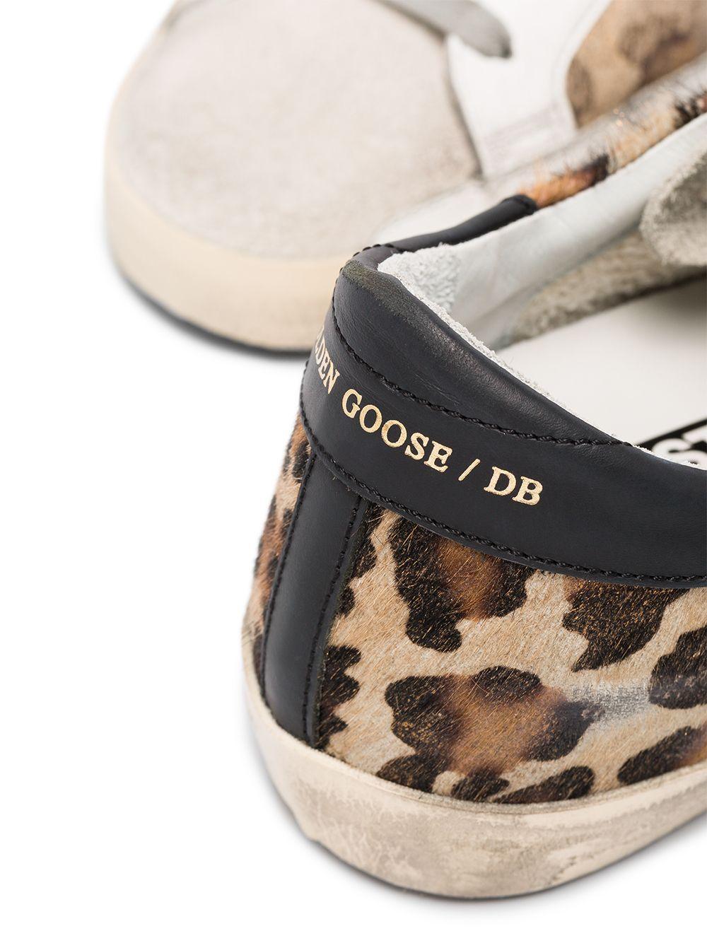 Golden Goose Super-Star leopard print sneakers