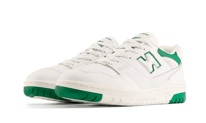 New Balance 550 White Classic Green