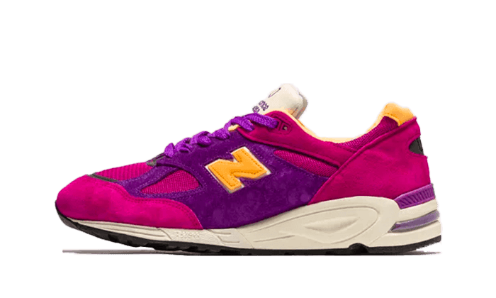 New Balance 990v2 Made In USA Teddy Santis Purple Yellow