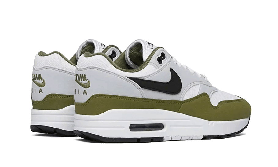 Nike Air Max 1 White Black Medium Olive