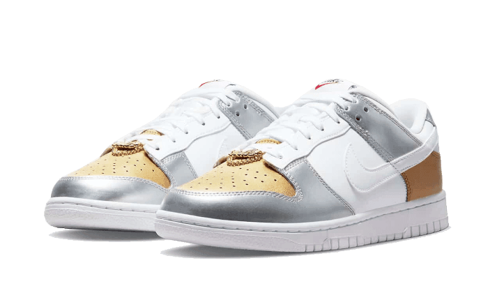 Nike Dunk Low Gold Silver